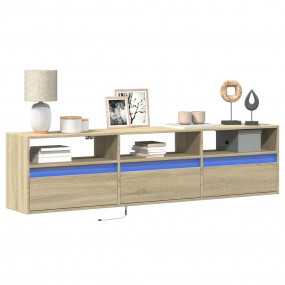 TV Wall Cabinet Sonoma Oak Engineered wood Large TV Wal...