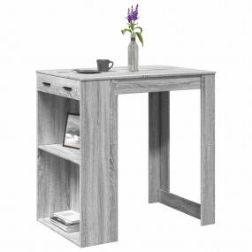 Bar Table Grey sonoma Engineered wood Tall Bar Table