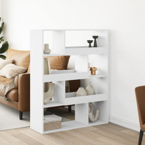 Bookcase White Engineered wood 39.4x13.0x49.4 in Bookca...