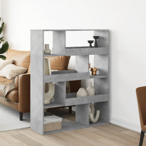 Bookcase Concrete grey Engineered wood Medium Bookcase