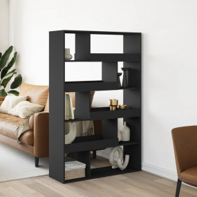 Bookcase Black Engineered wood 39.4x13.0x61.6 in Bookca...