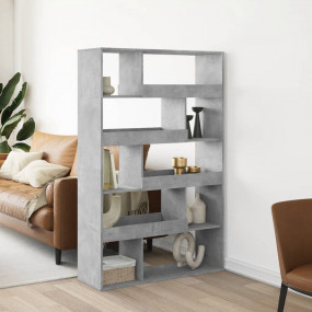 Bookcase Concrete grey Engineered wood Medium Bookcase