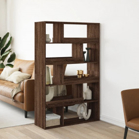 Bookcase Brown Oak Engineered Wood Medium Bookcase Rect...