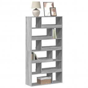 Bookcase Grey sonoma Engineered wood Large Bookcase Rec...
