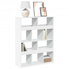 Bookcase White Engineered wood 39.4x13.0x49.4 in Bookca...