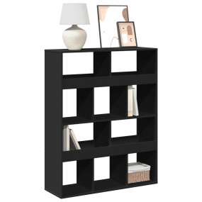Bookcase Black Engineered wood Medium Bookcase Rectangu...