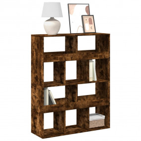 Bookcase Smoked Oak Engineered Wood 39.4x13.0x49.4 in B...