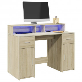 Desk Sonoma oak Engineered wood Medium Computer Desk