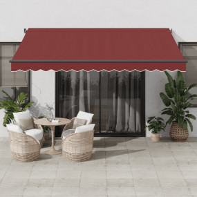 Retractable Awning Burgundy, Anthracite