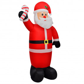 Inflatable Santa Claus Red, White, Black, Multicolor Fa...