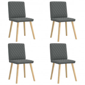 Dining Chair Set of 4 Dark grey