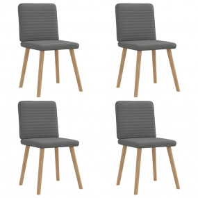 Dining Chair Set of 4 Dark grey