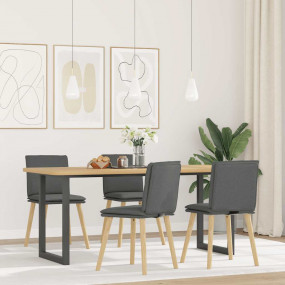 Dining Chair Set of 4 Dark grey