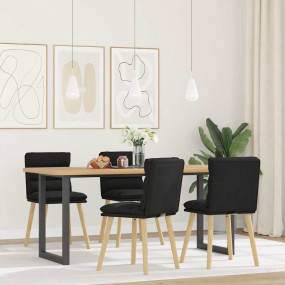 Dining Chair Set of 4 Black