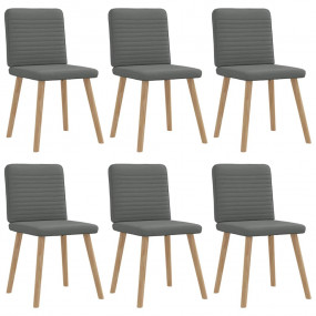 Dining Chair Set of 6 Dark grey