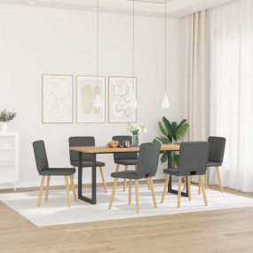 Dining Chair Set of 6 Dark grey
