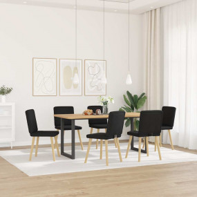 Dining Chair Set of 6 Black