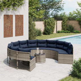 Patio Sofa Gray, Navy Blue