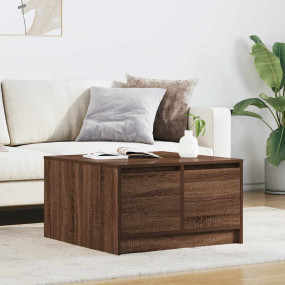 Coffee Table Brown Oak Engineered Wood Medium Coffee Ta...