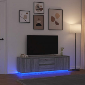 TV Cabinet Grey Sonoma Engineered Wood Large TV Cabinet
