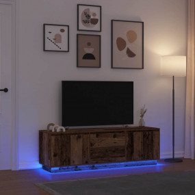 TV Cabinet Old Wood Engineered Wood Large TV Cabinet