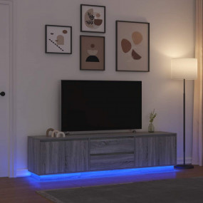 TV Cabinet Grey Sonoma Engineered wood Large TV Cabinet