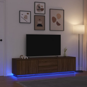 TV Cabinet Brown Oak Engineered wood 76.2 x 16.1 x 19.7...