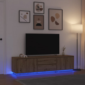 TV Cabinet Artisan Oak Engineered wood Large TV Cabinet