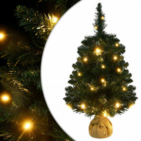 Fake Christmas Tree Green PVC Small Faux Tree Cone-shap...
