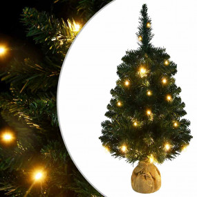 Artificial Christmas Tree Green PVC, Concrete Small