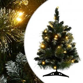 Artificial Christmas Tree Green with white flocking PVC...