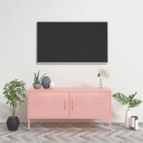 TV Cabinet Pink Steel Standard TV Cabinet Rectangular M...