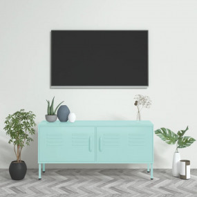 TV Cabinet Mint Steel Medium TV Cabinet Rectangular Mod...