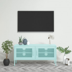 TV Cabinet Mint Steel Compact Levelers TV Cabinet Recta...
