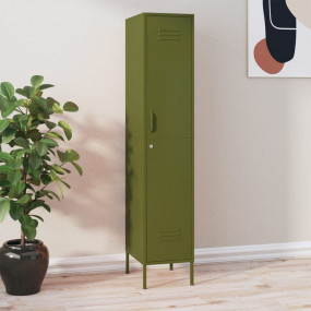 Locker Cabinet Olive Green Steel 70.9 in x 18.1 in x 13...
