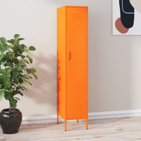 Locker Cabinet Orange Steel Standard Locks Locker Cabin...