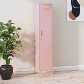 Locker Cabinet Pink Steel Medium Locker Cabinet Rectang...
