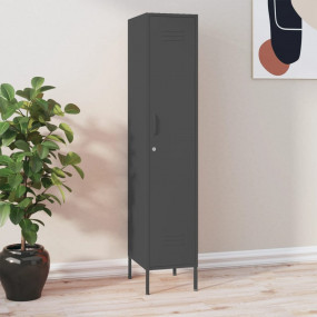 Locker Cabinet Anthracite Steel Large Adjustable Shelve...