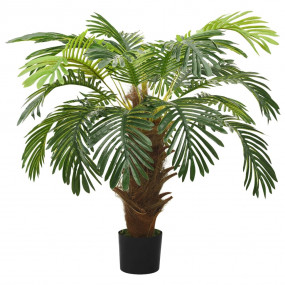 Artificial Cycas Palm Green Plastic Medium Decorative I...