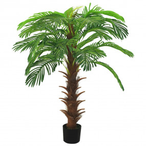 Artificial Cycas Palm Green Plastic, Wood 51.2-55.1 in