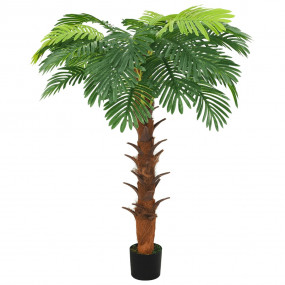 Artificial Cycas Palm Green Plastic, Solid wood Large