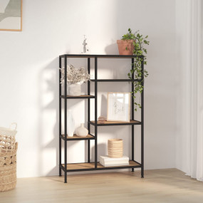 Book Shelf Light brown and black Engineered wood, Steel