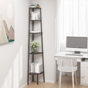 Corner Shelf Black Engineered wood, steel