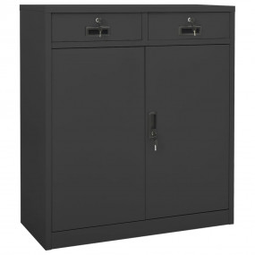 Office Cabinet Anthracite Steel Medium Locks Office Cab...