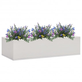 Flower Box Light grey Steel Medium Durable Flower Box