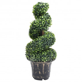 Artificial Plant Mixed Green Polyethylene, Metal, Polyp...