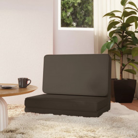 Floor Chair Anthracite Faux Leather, Metal, Foam Compac...
