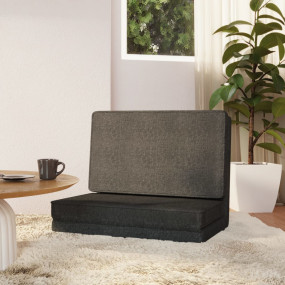 Floor Chair Dark Grey Polyester, Metal, Foam Compact Fo...