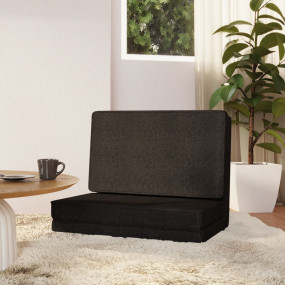 Floor Chair Black Polyester, metal, foam Compact Foldab...