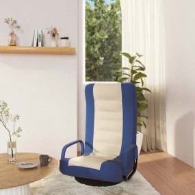 Floor Chair Blue and cream Fabric (100% polyester), met...